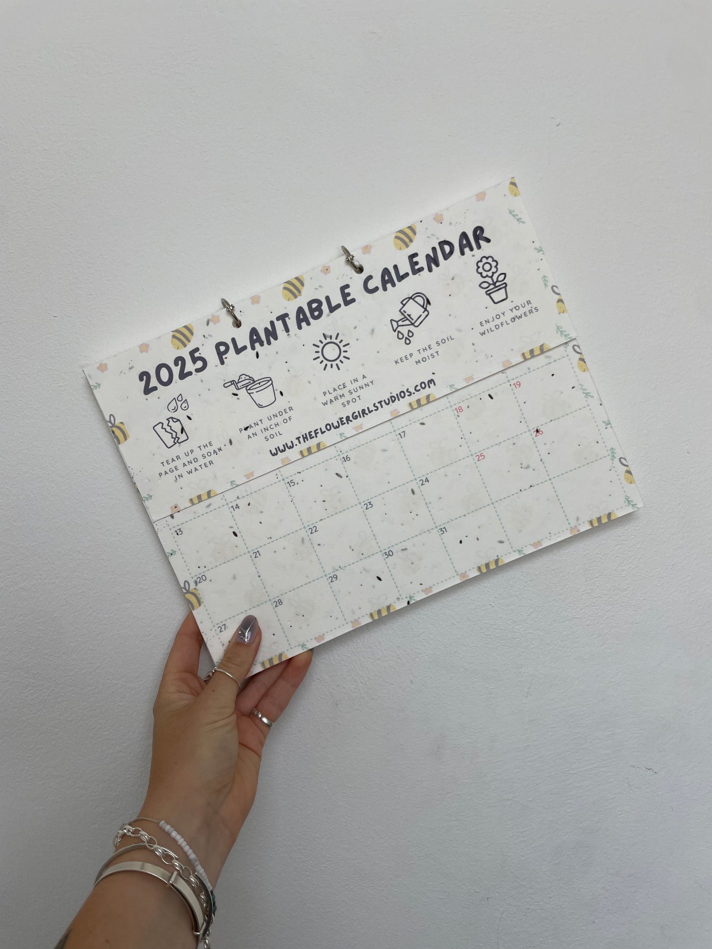 2025 Plantable Calendar - Bumblebees