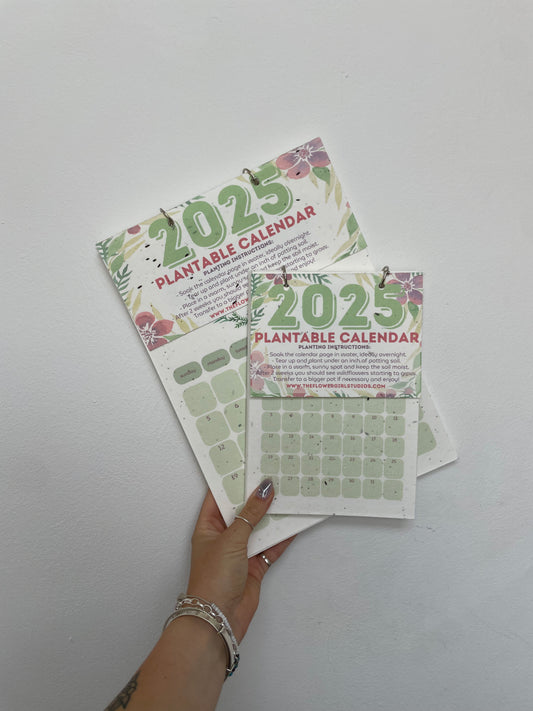 2025 Plantable Calendar - Floral Wreaths