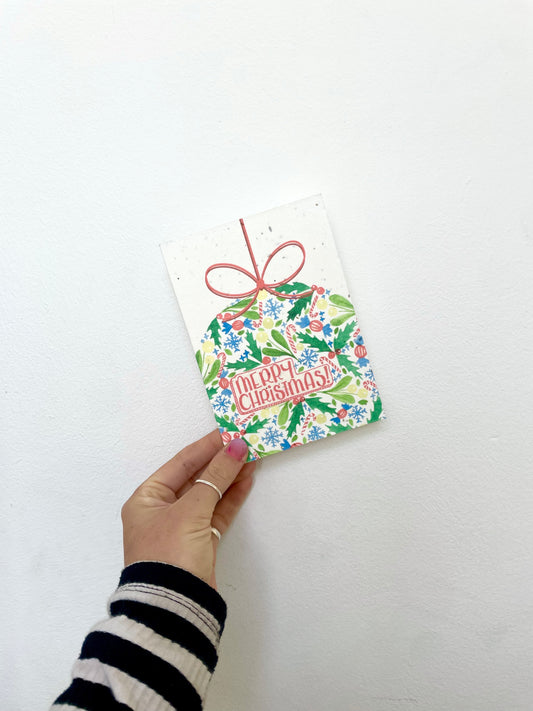 Christmas Card - Pattern Bauble