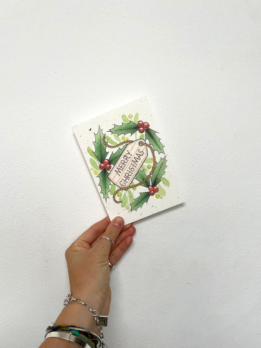 Christmas Card - Traditional Tag