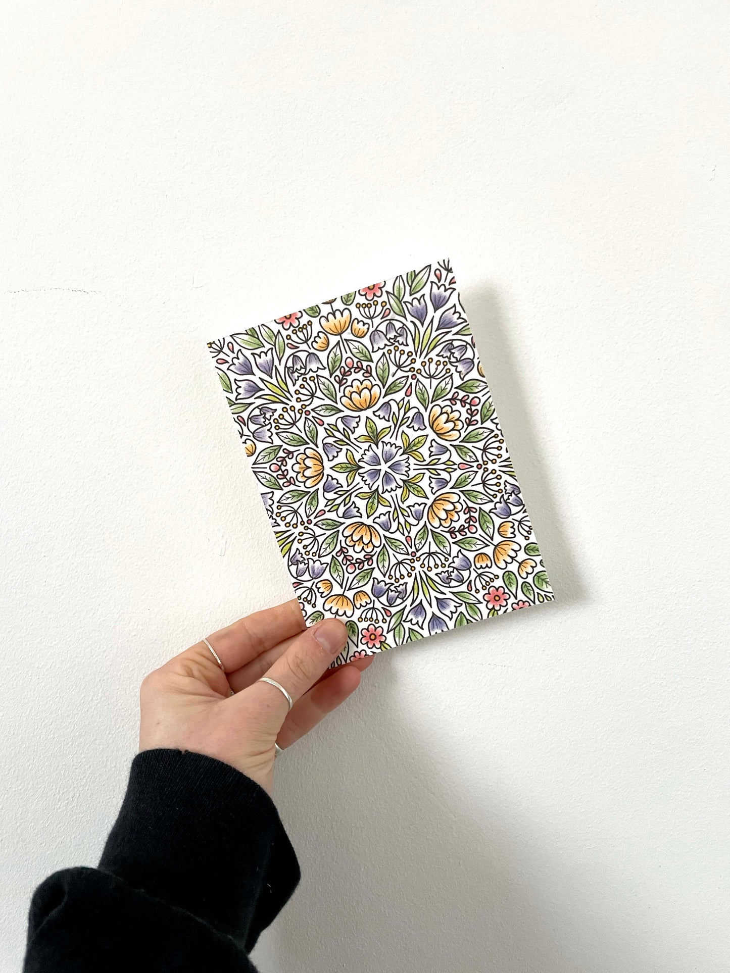 Bold Floral Pattern Plantable Seed Card